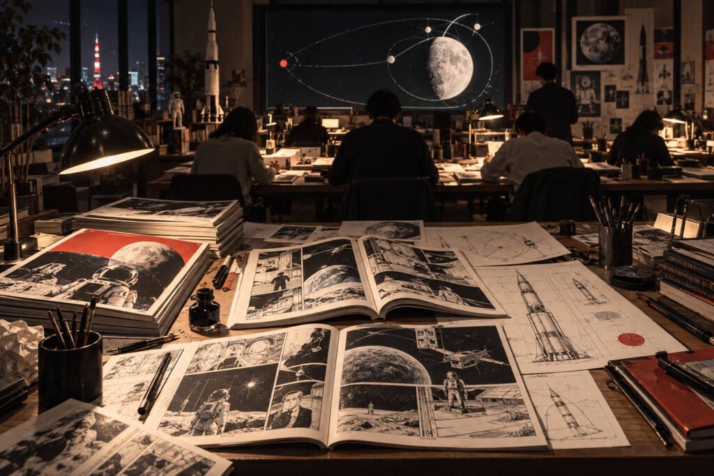 Illustration éditoriale du sujet : Que lire après Space Brothers : 10 titres qui prennent le relais