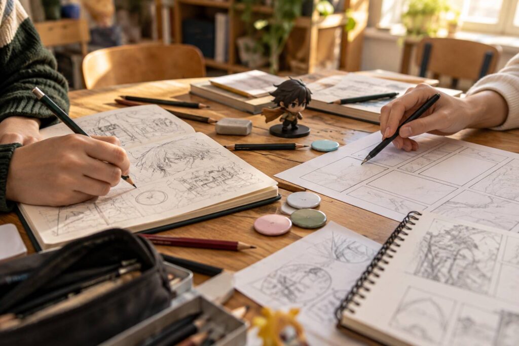 Illustration de détail sur le sujet : Étudier à l’étranger quand on est fan de manga : associations, clubs et vie
